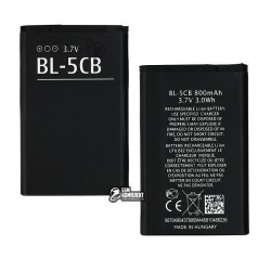 Акумулятор BL-5CB для Nokia 105, Li-ion, 3,7 В, 800 мАг, без логотипу Акумулятор BL-5CB для Nokia 105, Li-ion, 3,7 В, 800 мАг, без логотипу