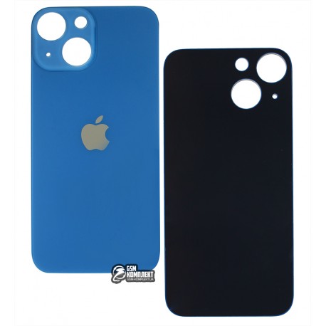 Задня панель корпусу Apple iPhone 13 Mini, синій, без зняття рамки камери, big hole