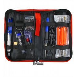 Набор для пайки AIDA A-806 (паяльник 60W, рег. t 200-450 гр C, жала 900M 6шт, инструменты и расходники)