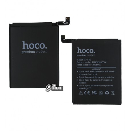 Аккумулятор Hoco HB486586ECW Huawei P40 Lite, Mate 30, Honor V30, Nova 6 SE, Nova 7i, Li-Polymer, 3,82 B, 4200mAh