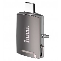 Переходник HOCO Type-C to HDMI female adapter UA19 |4K/30Hz OTG| черный Переходник HOCO Type-C to HDMI female adapter UA19 |4K/30Hz OTG| черный