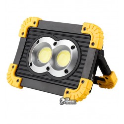 Прожектор світлодіодний L802-20W-2COB+1W, ЗУ micro USB, 2x18650/3xAA, Power Bank