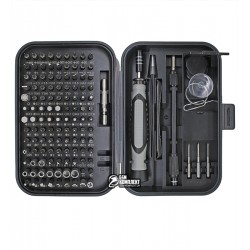 Набор инструментов Aida A-130, ручка, 120 бит, 2 удлинителя, пинцет, лопатка, 3 медиатора, присоска, SIM-ключ