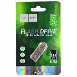 Флешка 128 Gb Hoco UD4, USB 2.0, серебристая Флешка 128 Gb Hoco UD4, USB 2.0, серебристая