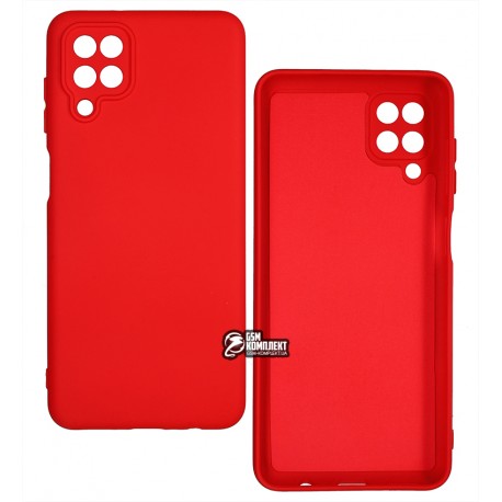 Чехол для Samsung A125 Galaxy A12, Silicone cover , софттач силикон, красный Чехол для Samsung A125 Galaxy A12, Silicone cover , софттач силикон, красный