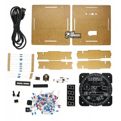 DIY конструктор годинник з термометром в акриловому корпусі