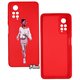 Чохол Xiaomi Note 11 Pro, Redmi Note 11 Pro Plus, ART Lady red, силіконовий, червоний