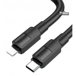Кабель Type-C - Lightning, Hoco X84, круглий, 1 метр, 3А, 20W, чорний