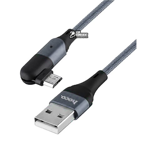 Кабель Micro-USB - USB, Hoco U100 Orbit 100Вт charging data ,3A, Led индикатор, поворотный штекер