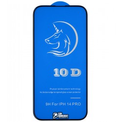 Защитное стекло для iPhone 14 Pro, 3D, Titanium, черное