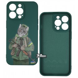 Чехол WAVE Ukraine Edition Case iPhone 13 Pro (military cat green)