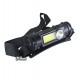 Налобный фонарик GL-211-ХРЕ+COB, встроеный аккумулятор, ЗУ USB, магнит