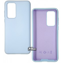 Чохол для Huawei P40, Silicone cover, софттач силикон, лавандовый