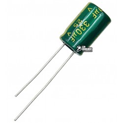 Конденсатор електролітичний330 uF 25 V, 105°C, d8 h12, (низький імпеданс) LOW ESR (CHONG) Конденсатор електролітичний330 uF 25 V, 105°C, d8 h12, (низький імпеданс) LOW ESR (CHONG)