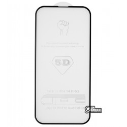 Захисне скло для iPhone 14 Pro, 3D Glass, чорне