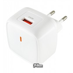 Зарядное устройство KONI Strong KS71Q, (1USB, 3А, QC), белое