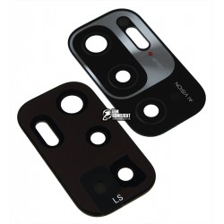 Скло камери для Xiaomi Redmi Note 10T 5G, чорне