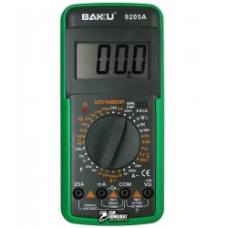 Мультиметр Baku BK-9205A з функцією автовимкнення (струм до 20А) Мультиметр Baku BK-9205A з функцією автовимкнення (струм до 20А)