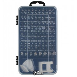 Набор инструментов Aida A-115 ручка, 99 бит, 2 удлинителя, пинцет, магнитайзер, SIM-ключ Набор инструментов Aida A-115 ручка, 99 бит, 2 удлинителя, пинцет, магнитайзер, SIM-ключ