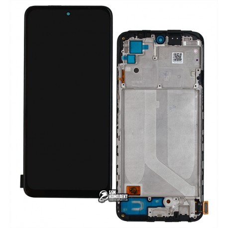 Дисплей для Xiaomi Redmi Note 10 Redmi Note 10S, черный, с сенсорным экраном, с рамкой, (OLED), High Copy, M2101K7AI, M2101K7AG