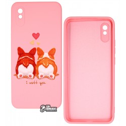 Чохол для Xiaomi Redmi 9A, ART Корги, силіконовий