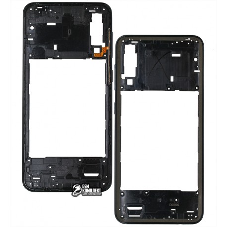 Средняя часть корпуса Samsung A307 Galaxy A30s, черная
