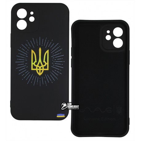 Чохол iPhone 12 WAVE Ukraine Edition Case (shining coat of arms)