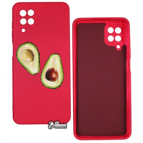Чехол для Samsung A125 Galaxy A12, ART Avocado, красный