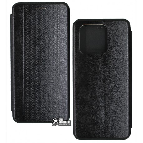 Чехол для Xiaomi Redmi 10C, New Fashion, книжка, черная