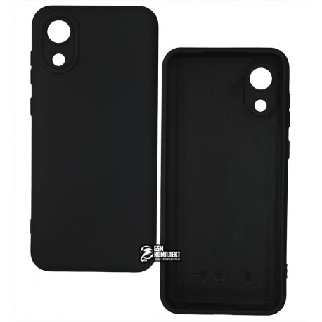 Чехол для Samsung A032 Galaxy A03 Core, Full Cover, силиконовый, черный