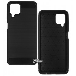 Чохол Samsung A125 Galaxy A12, Carbon Camera Protec, чорний Чохол Samsung A125 Galaxy A12, Carbon Camera Protec, чорний