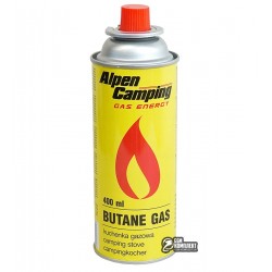 Газовий балон Alpen Camping, Польща, для пальників, 220г Газовий балон Alpen Camping, Польща, для пальників, 220г