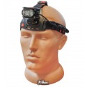 Налобный фонарик 2125-2T6, ЗУ micro USB, 2x18650, signal light