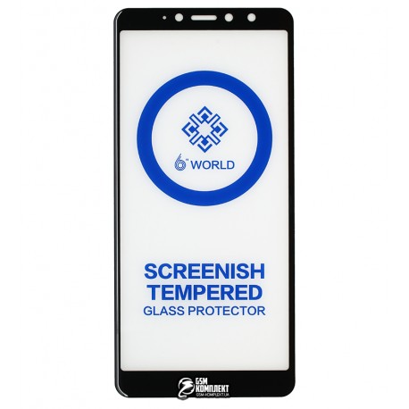 Защитное стекло для Xiaomi Redmi S2, 5D, World, Full Glue, черное