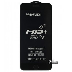 Защитное стекло для iPhone 7 Plus, iPhone 8 Plus, 5D, ProFlexi, черное Защитное стекло для iPhone 7 Plus, iPhone 8 Plus, 5D, ProFlexi, черное