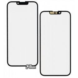Стекло дисплея для Apple iPhone 13, с ОСА-пленкой, черный