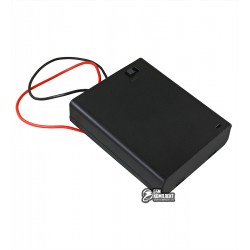 Отсек для 4-х элементов AАА, с кабелем, закрытый корпус с выключателем Отсек для 4-х элементов AАА, с кабелем, закрытый корпус с выключателем