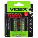 Батарейка Videx Turbo Alcaline, LR03, AAA, 2 шт у блістері