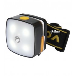 Налобний ліхтарик Vorel, вбудований акумулятор 850 мАч, 3 режими, ЗУ microUSB