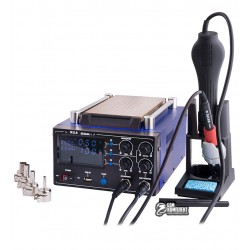 Паяльная станция WEP 853AAA-I со встроенным вакуумным сепаратором 9" (20 x 11 см), термовоздушным феном и паяльником, USB 5V Паяльная станция WEP 853AAA-I со встроенным вакуумным сепаратором 9" (20 x 11 см), термовоздушным феном и паяльником, USB 5V