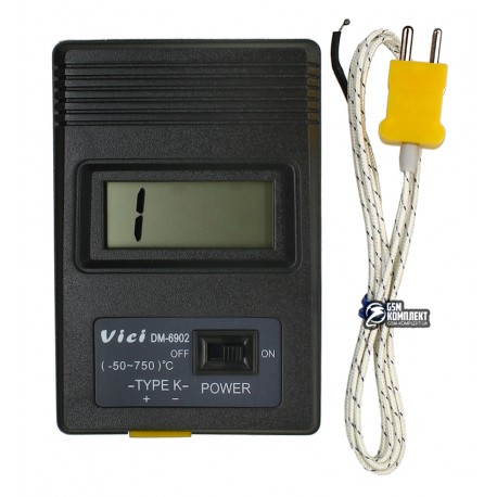 Электронный термометр VISHY DM-6902 с термопарой и цифровой индикацией
