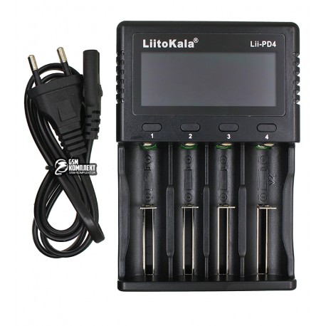 Зарядное устройство Liitokala Lii-PD4, 4 канала, LCD, Ni-Mh/Li-ion/Ni-CD/18650
