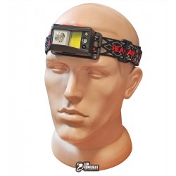 Налобный фонарик SL09-1L2+COB+LED (Red+Green+Blue) (зарядка от TypeC, датчик движения)