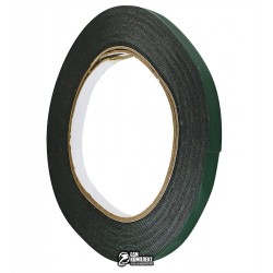 Двухсторонний скотч ширина 8мм, толщина 0,5 мм на полиуретановой основе, зеленый