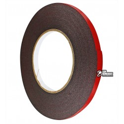 Двухсторонний скотч ширина 8мм, толщина 1,0 мм на полиуретановой основе, красный