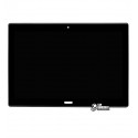 Дисплей для планшета Lenovo Tab 4 10 Plus TB-X704F, черный, с рамкой, с сенсорным экраном