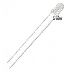 Светодиод 3мм белый, 1000-2000мКд 3AW4UC