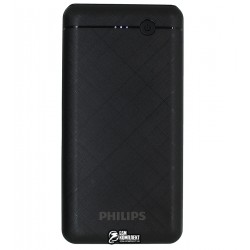 Power bank Philips DLP1720CB, 2USB 5В/2.1А, 20000 mAh, 74Вт, черный