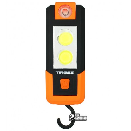 Ліхтарик Tiross TS-1913, 3ААА, 2COB+1LED, гак, магнітне кріплення
