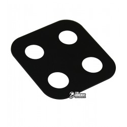 Скло камери для Samsung M325 Galaxy M32, чорний, без рамки